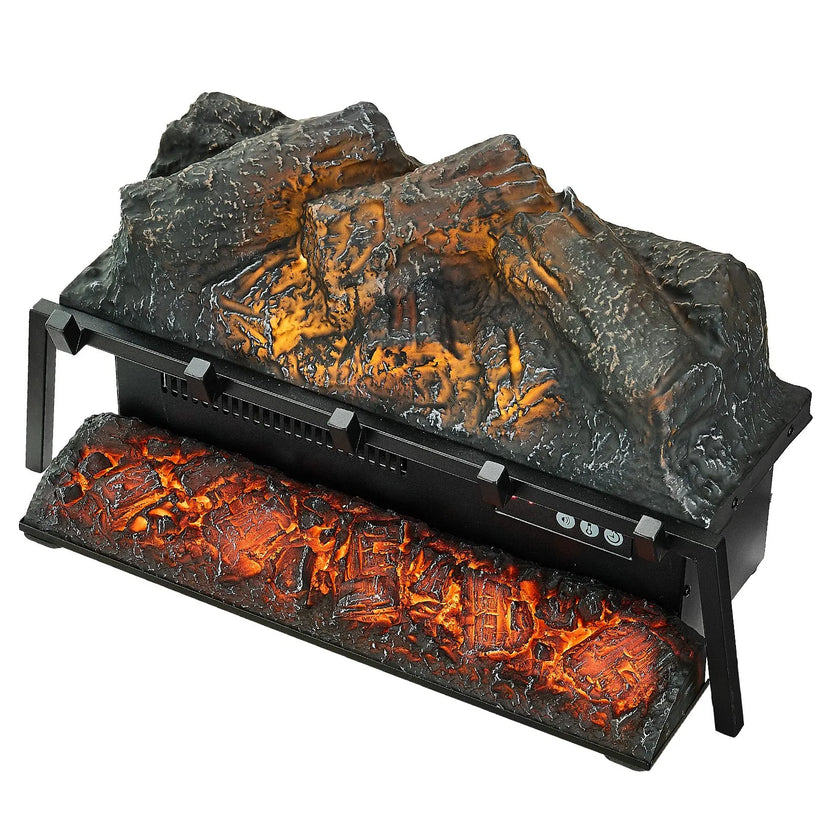 VEVOR 23 Inch Electric Fireplace Log Heater with Crackling Sound Timer Remote