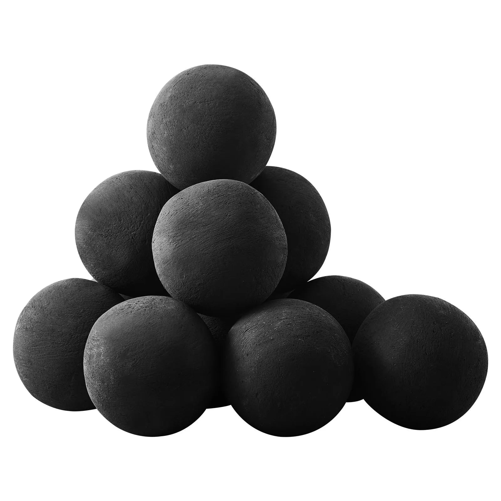 VEVOR 4 Inch 12 Pcs Ceramic Fire Balls Round Fire Stones Reusable Lava Rocks