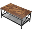 VEVOR 3 Pieces Living Room Table Sets 41.3 in Coffee Table with 2 End Tables