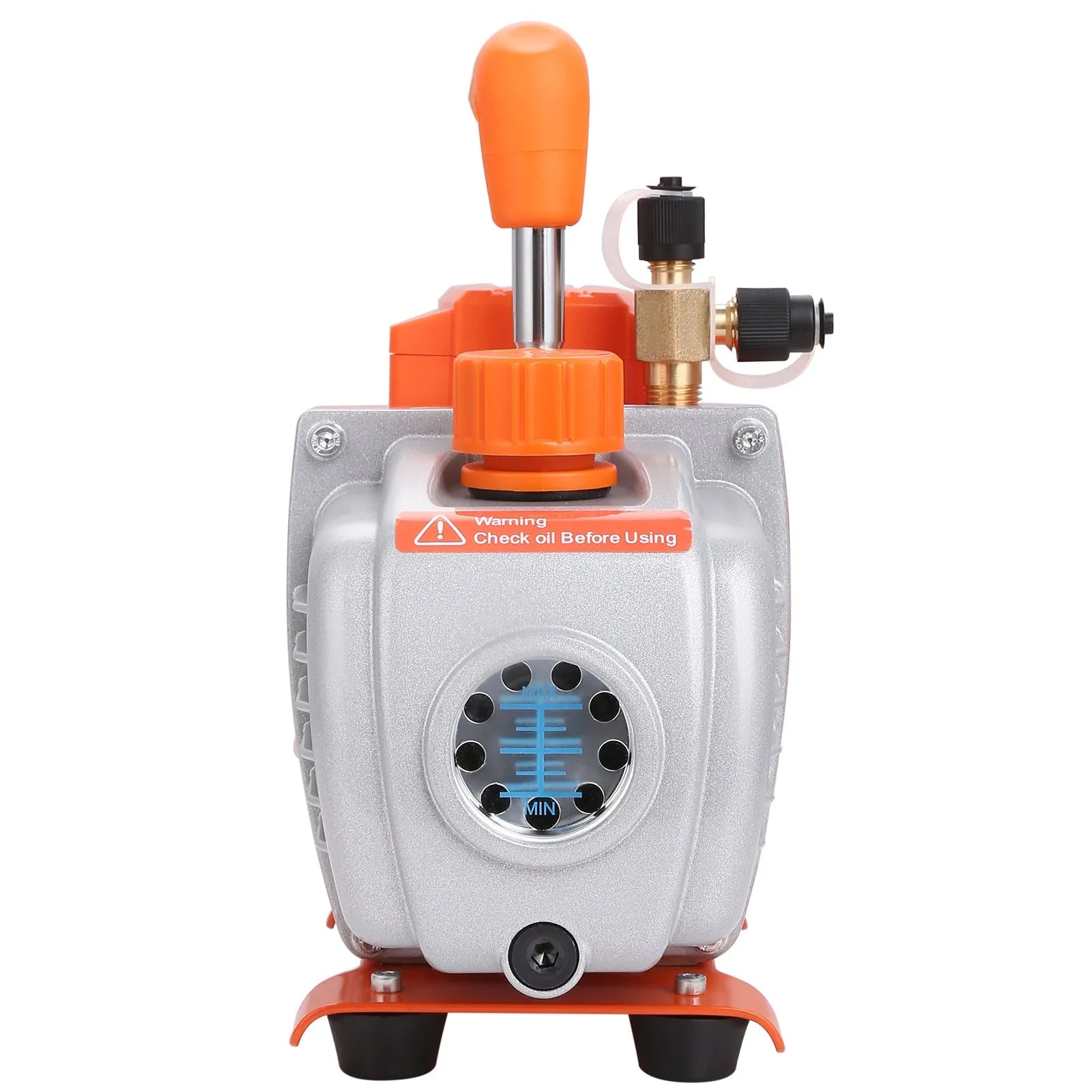 VEVOR 1/5 HP Single Stage Vacuum Pump, 3.5 CFM, 120V AC Air Conditioning Conditioner Vacuum Pump, 1/4