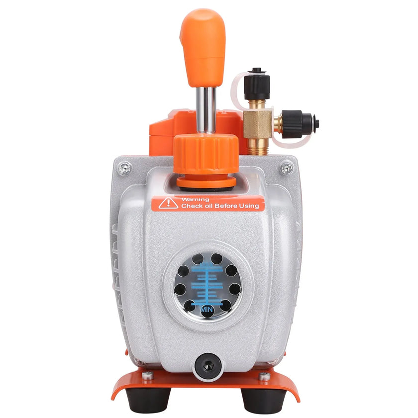 VEVOR 1/5 HP Single Stage Vacuum Pump, 3.5 CFM, 120V AC Air Conditioning Conditioner Vacuum Pump, 1/4
