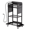 VEVOR 4-tier Tool Organizer Cart with Charging Station Garage Cart on Wheels
