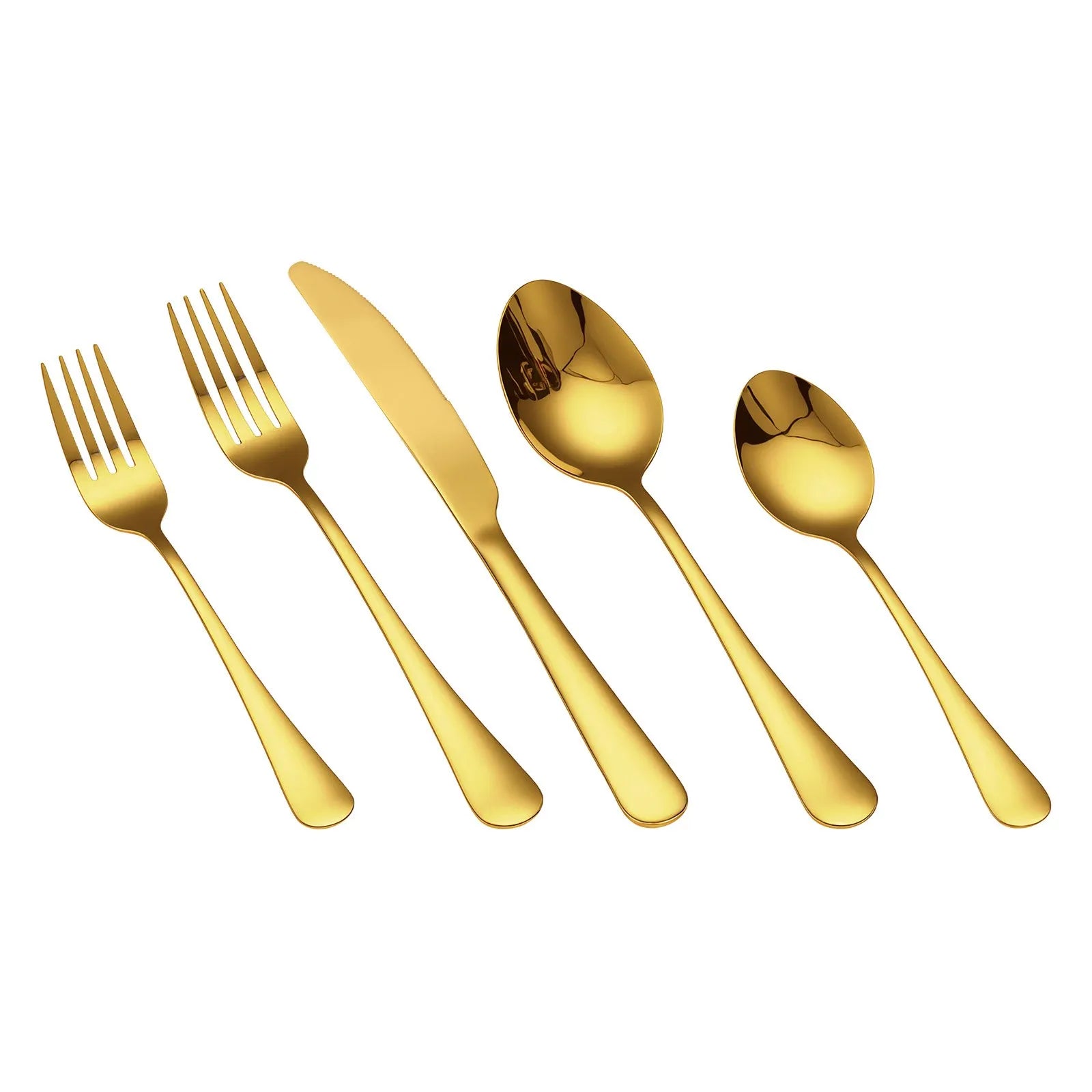 VEVOR 100-Piece Silverware Set Stainless Steel Cutlery Flatware Utensils for 20
