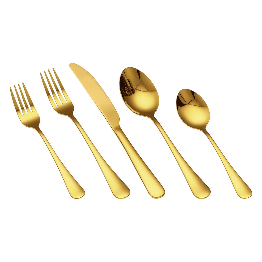 VEVOR 100-Piece Silverware Set Stainless Steel Cutlery Flatware Utensils for 20