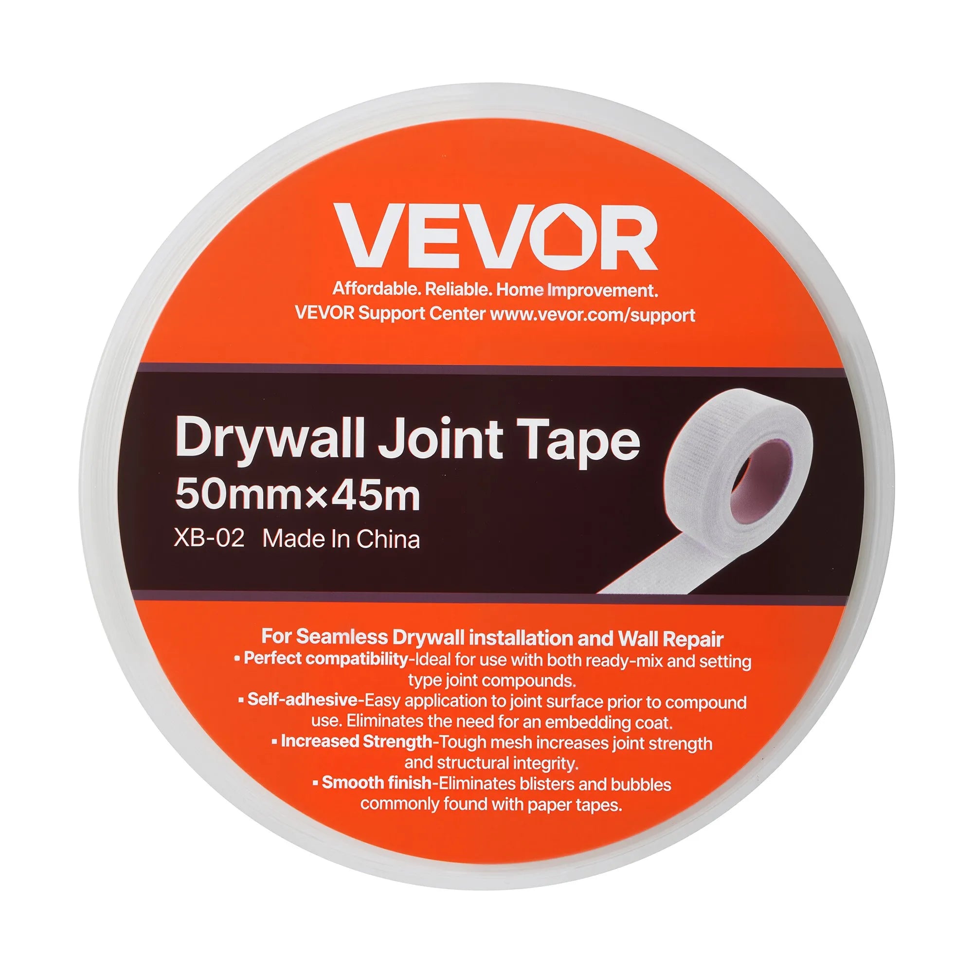 VEVOR 36 Rolls 147.64 ft x 1.97 inch Self-Adhesive Fiberglass Drywall Mesh Tape