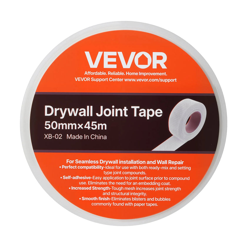 VEVOR 36 Rolls 147.64 ft x 1.97 inch Self-Adhesive Fiberglass Drywall Mesh Tape