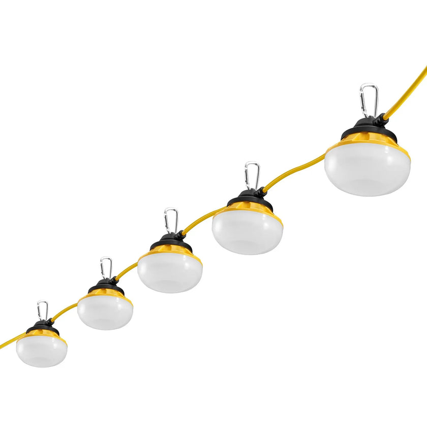 VEVOR 100FT Construction String Lights 100W 10000LM Connectable Waterproof