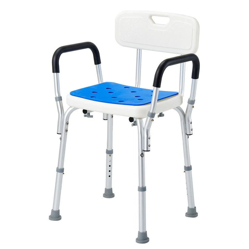 VEVOR 400lbs Shower Chair Bath Stool Seat Height Adjustable for Bathtub Shower