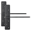 VEVOR 2 Pcs Shelf Brackets 12 inch / 304.8 mm Heavy Duty Floating Shelf Brackets