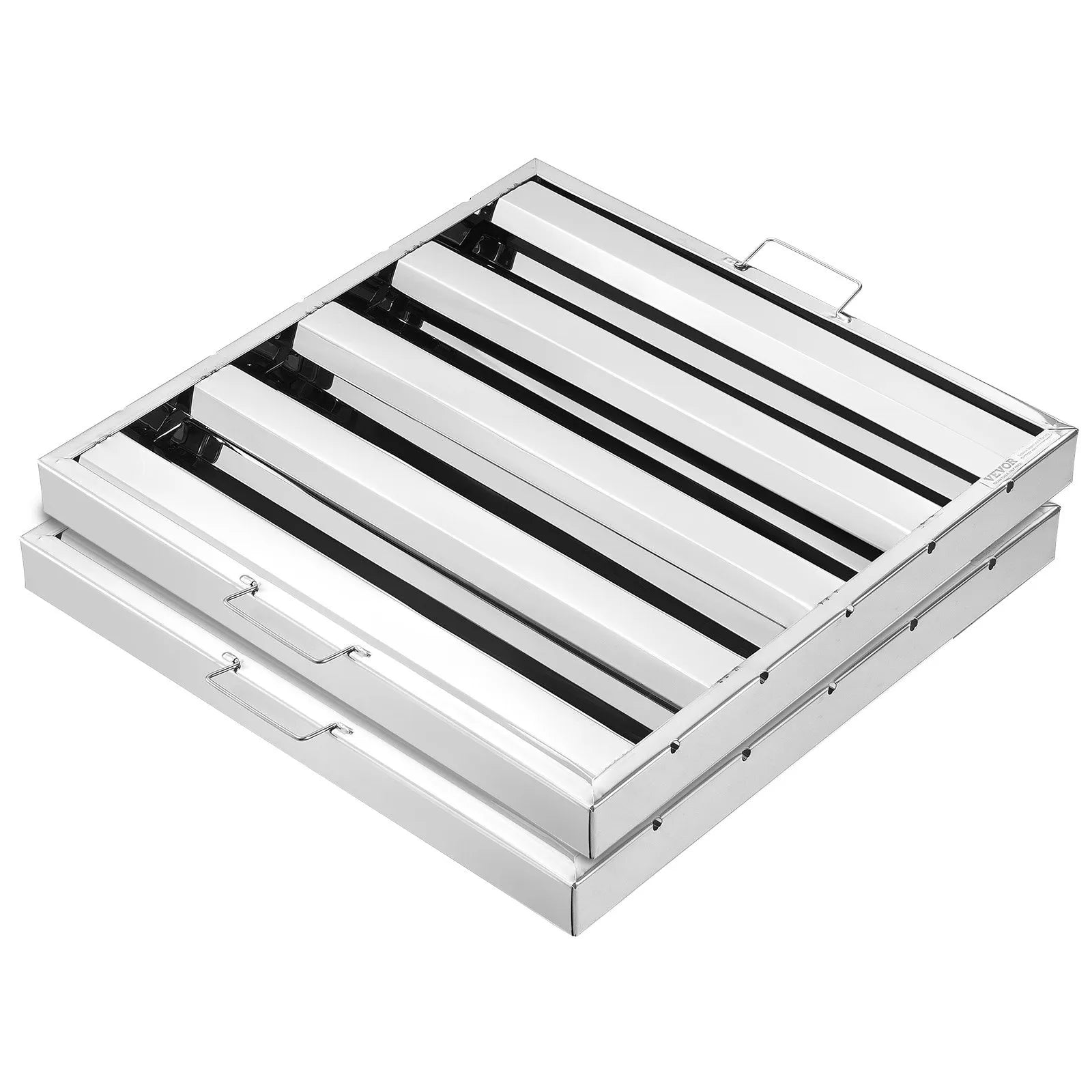 VEVOR 19.5Wx19.5H Inch Commercial Hood Filter Range Hood Baffle Stainless Steel