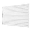 VEVOR 8 x 4 ft Slat Wall Paneling PVC White Garage Slatwall with Accessories