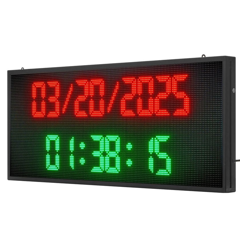 VEVOR 40x18in Programmable LED Sign Digital Scrolling Display Board P6 Fullcolor