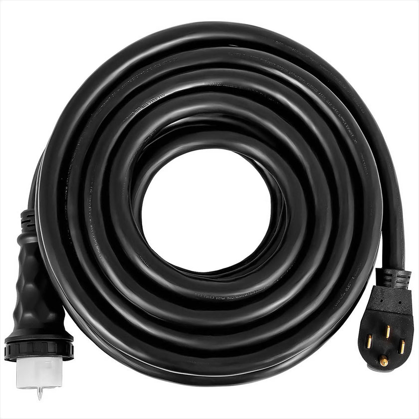 VEVOR 10FT Generator Power Cord 50A 125/250 V 14-50P to CS6364 Locking Connector
