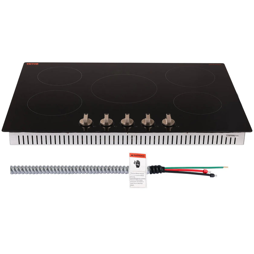 VEVOR 9200W 5 Burner Induction Cooktop Electric Countertop Burner Knob Control