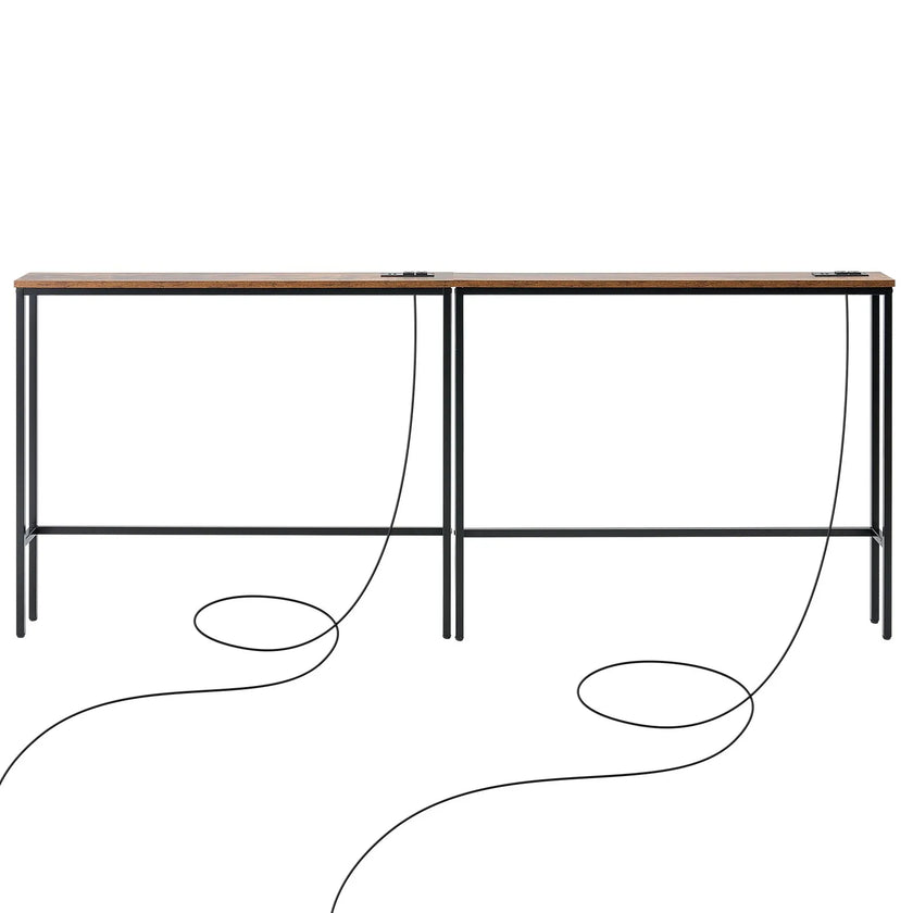 VEVOR Narrow Console Sofa Table Couch Table 2 Pieces for Entryway & Living Room