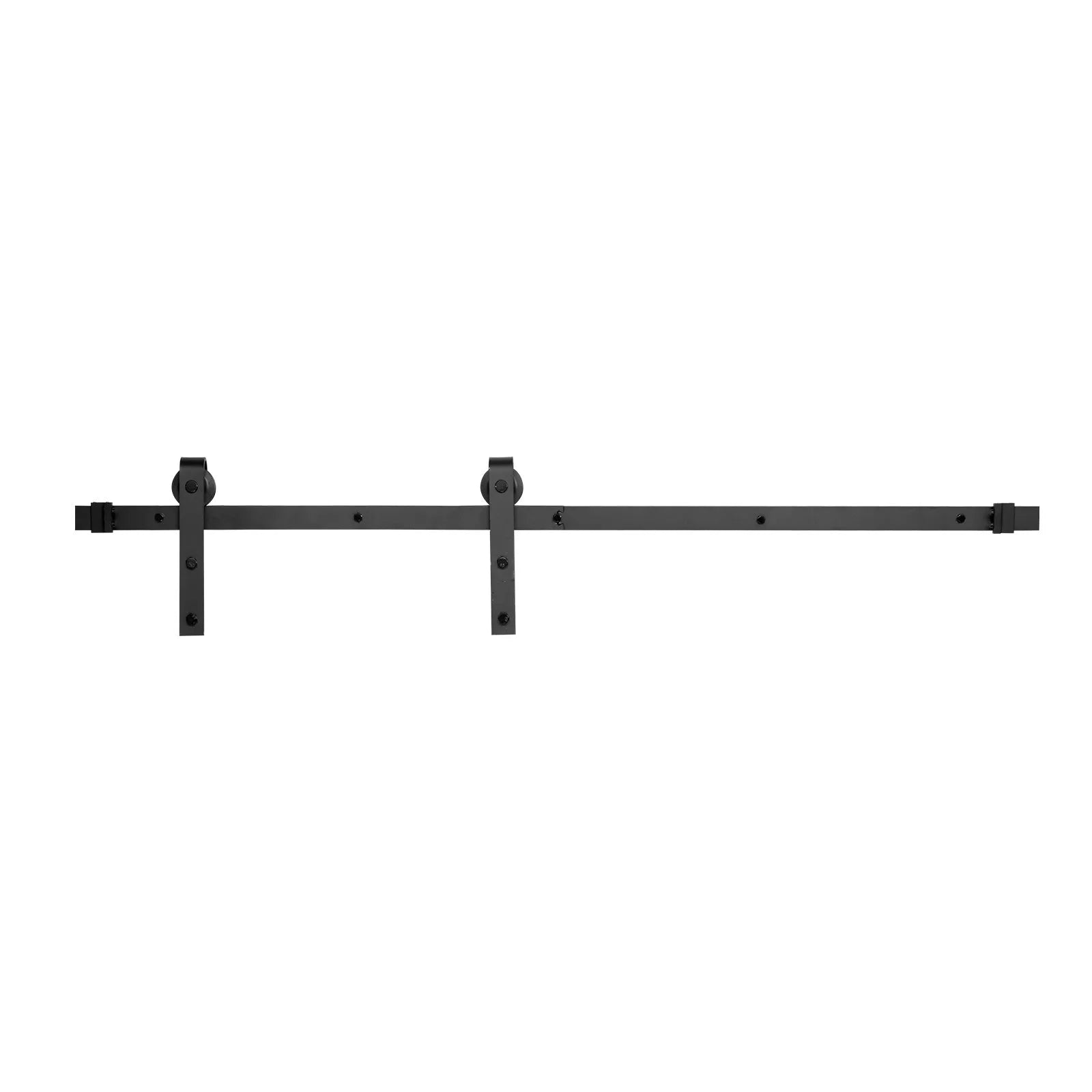 VEVOR 5FT Sliding Barn Door Hardware Kit for Single Sliding Barn Door Black