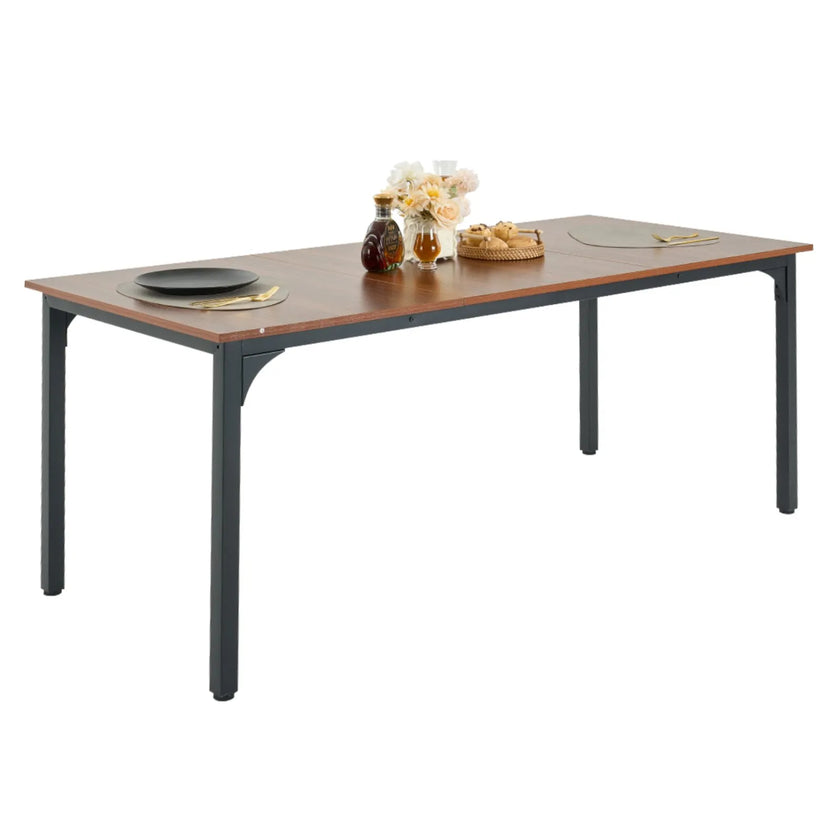 VEVOR 71in Rectangle Dining Table Wood Kitchen Table for 6-8 Person (Only Table)