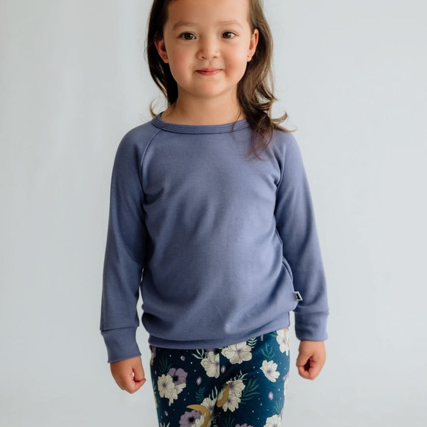 Baby/Kids' Bamboo Raglan Pullover | Black