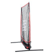 VEVOR 5x5 ft Baseball Softball Practice Net, Portable Baseball Training Net for Hitting Batting Catching Pitching, Backstop Baseball Equipment with Bow Frame, Carry Bag, Strike Zone, Ball, Batting Tee