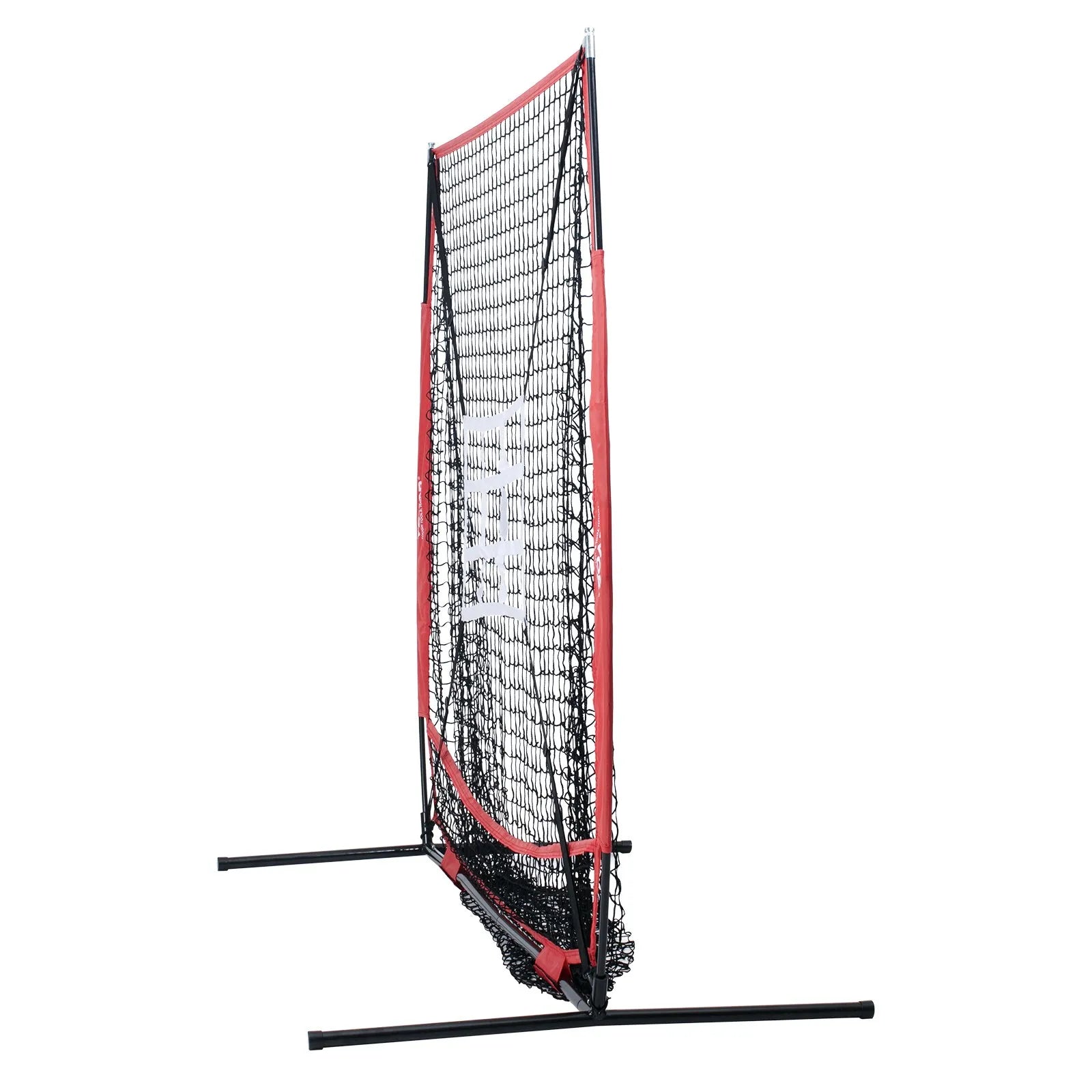VEVOR 5x5 ft Baseball Softball Practice Net, Portable Baseball Training Net for Hitting Batting Catching Pitching, Backstop Baseball Equipment with Bow Frame, Carry Bag, Strike Zone, Ball, Batting Tee