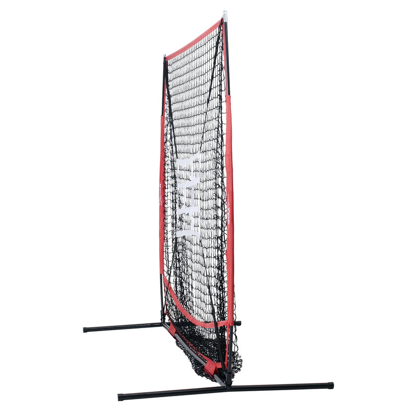 VEVOR 5x5 ft Baseball Softball Practice Net, Portable Baseball Training Net for Hitting Batting Catching Pitching, Backstop Baseball Equipment with Bow Frame, Carry Bag, Strike Zone, Ball, Batting Tee