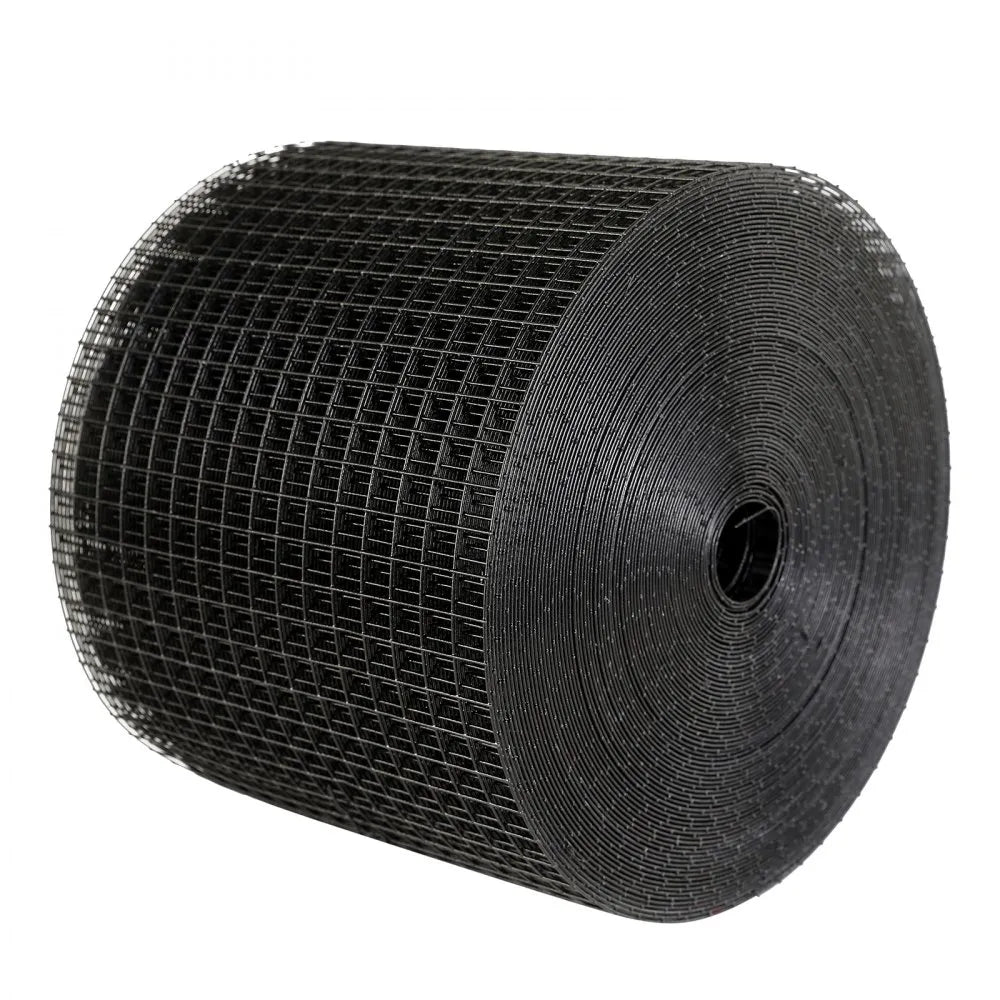 VEVOR 6 inch x 100ft Solar Panel Bird Guard, Critter Guard Roll Kit with 100pcs Stainless Steel Fasteners, Solar Panel Guard with Rust-proof PVC Coating, 1/2 inch Wire Roll Mesh
