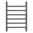 VEVOR 6 Bars Towel Warmer Rack Wall Mounted Heated Towel Rack for Bathroom Black