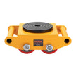 VEVOR 4PCS Machinery Skate Dolly, 17637LBS/8T Industrial Machinery Mover, Heavy Duty Carbon Steel Machinery Moving Skate with 4 PU Wheels and 360° Rotation Non-Slip Cap for Warehouse Workshop Factory