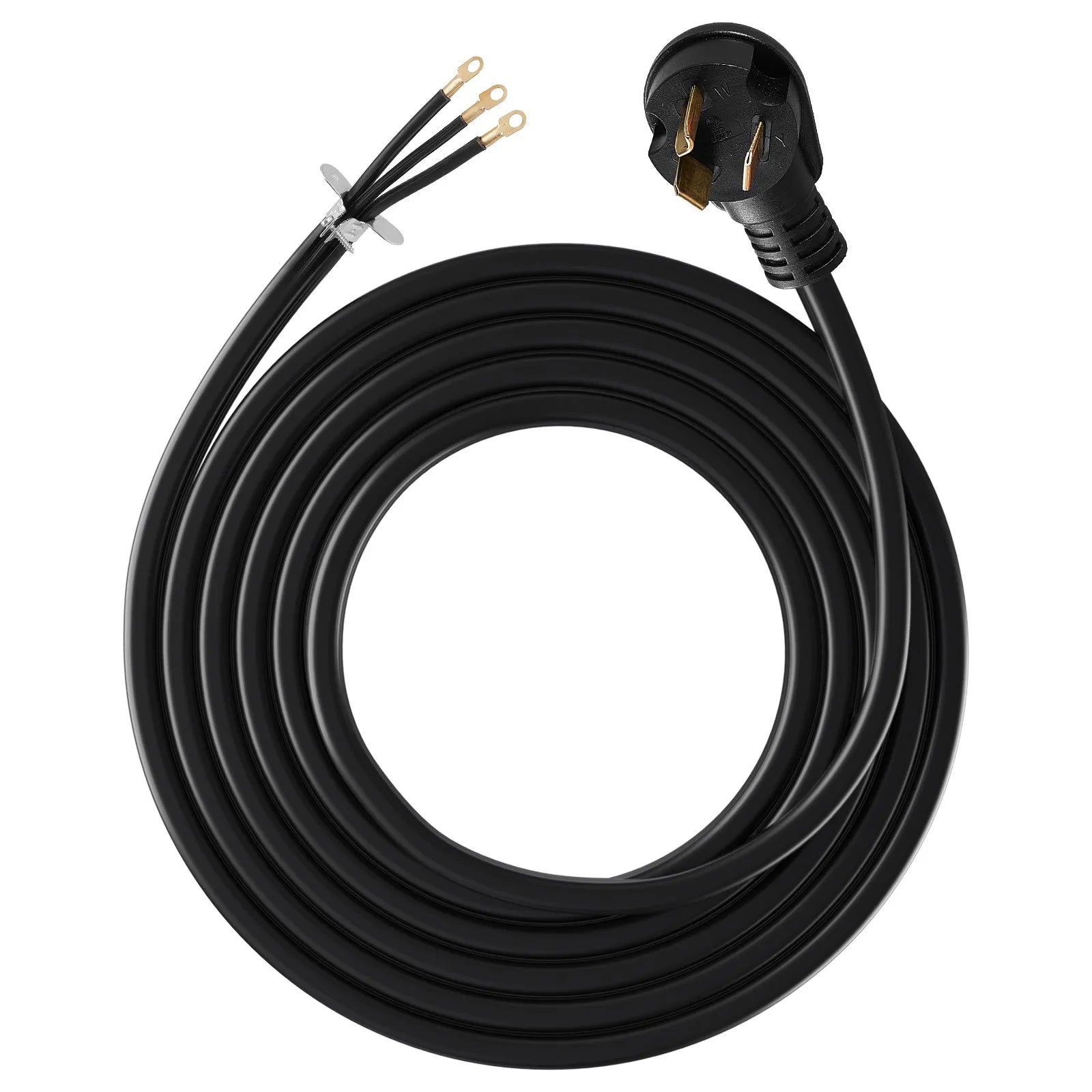 VEVOR 10 ft Dryer Power Cord 3-Prong NEMA 10-30P Dryer Cord w/ Eyelet Connectors