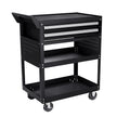 VEVOR 5-Tier Tool Cart on Wheels 400 lb Rolling Work Cart with Drawer & Pegboard