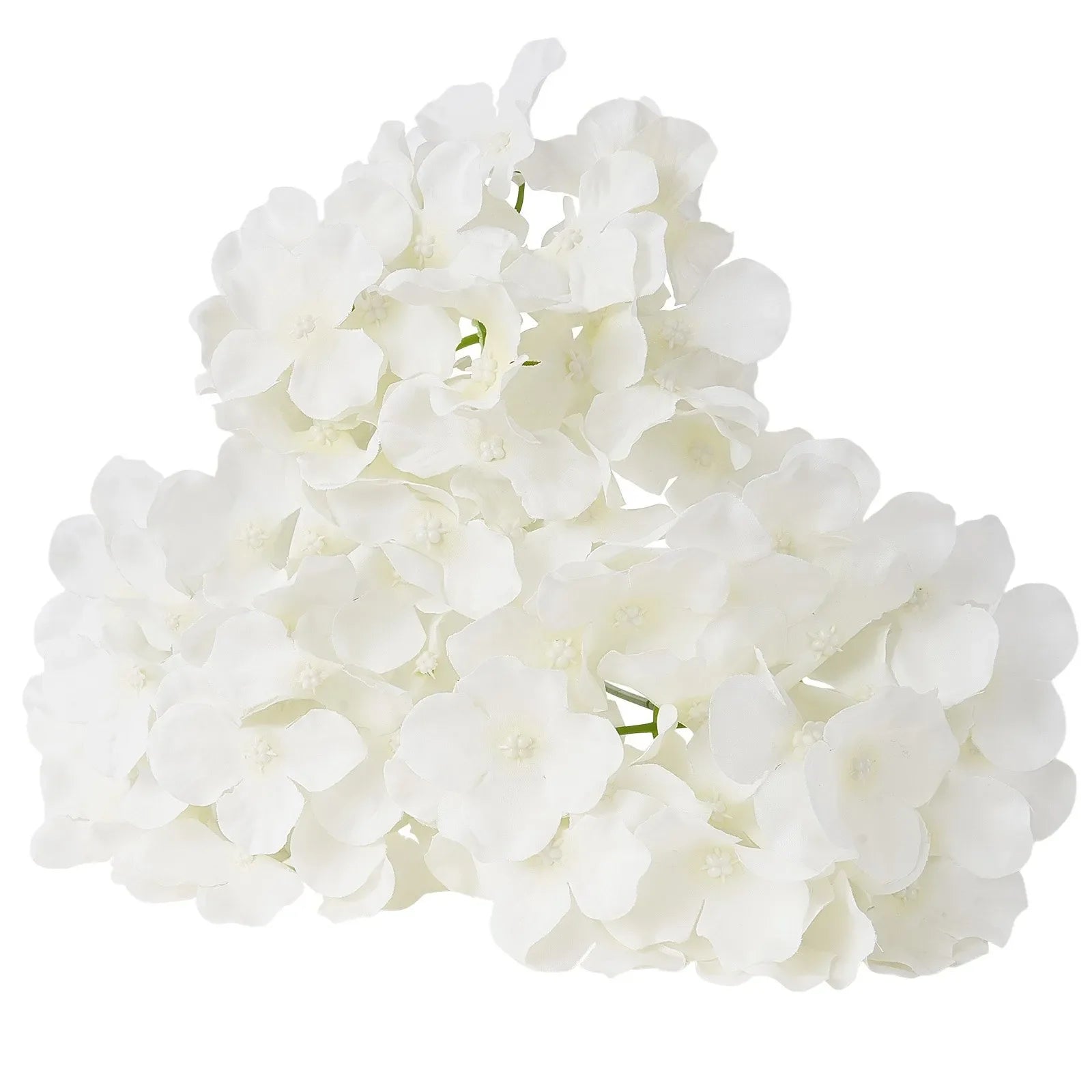 VEVOR 305 Pcs Artificial Silk Hydrangea Flowers 9.8 In Bouquet Arrangement White
