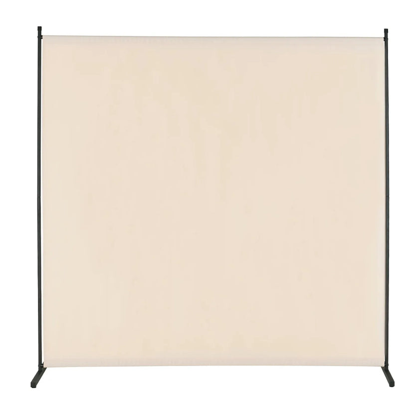 VEVOR 6FT Room Divider Single Panel Fabric Room Screen for Office Bedroom Beige