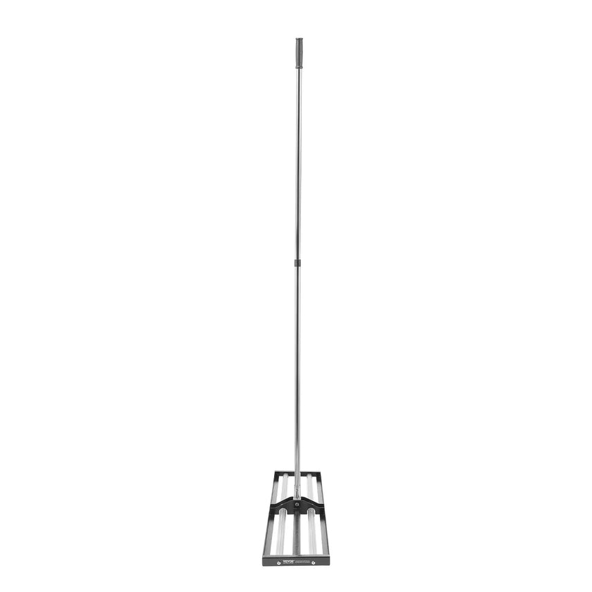 VEVOR 48x10in Lawn Leveling Rake with 83.9 in Adjustable Handle for Yard Garden