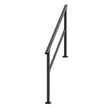 VEVOR 4-5 Handrails for Outdoor for Seniors Porch Deck Black Square Tube Steel