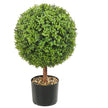 VEVOR 2x Artificial Boxwood Ball Ø40,6cm Garden Deco Boxwood in Flowerpot Ball Artificial Boxwood Ball Artificial Plant made of PE, Wood, PP incl. 4 pcs. Decorative butterflies and 10 pcs. Replacement