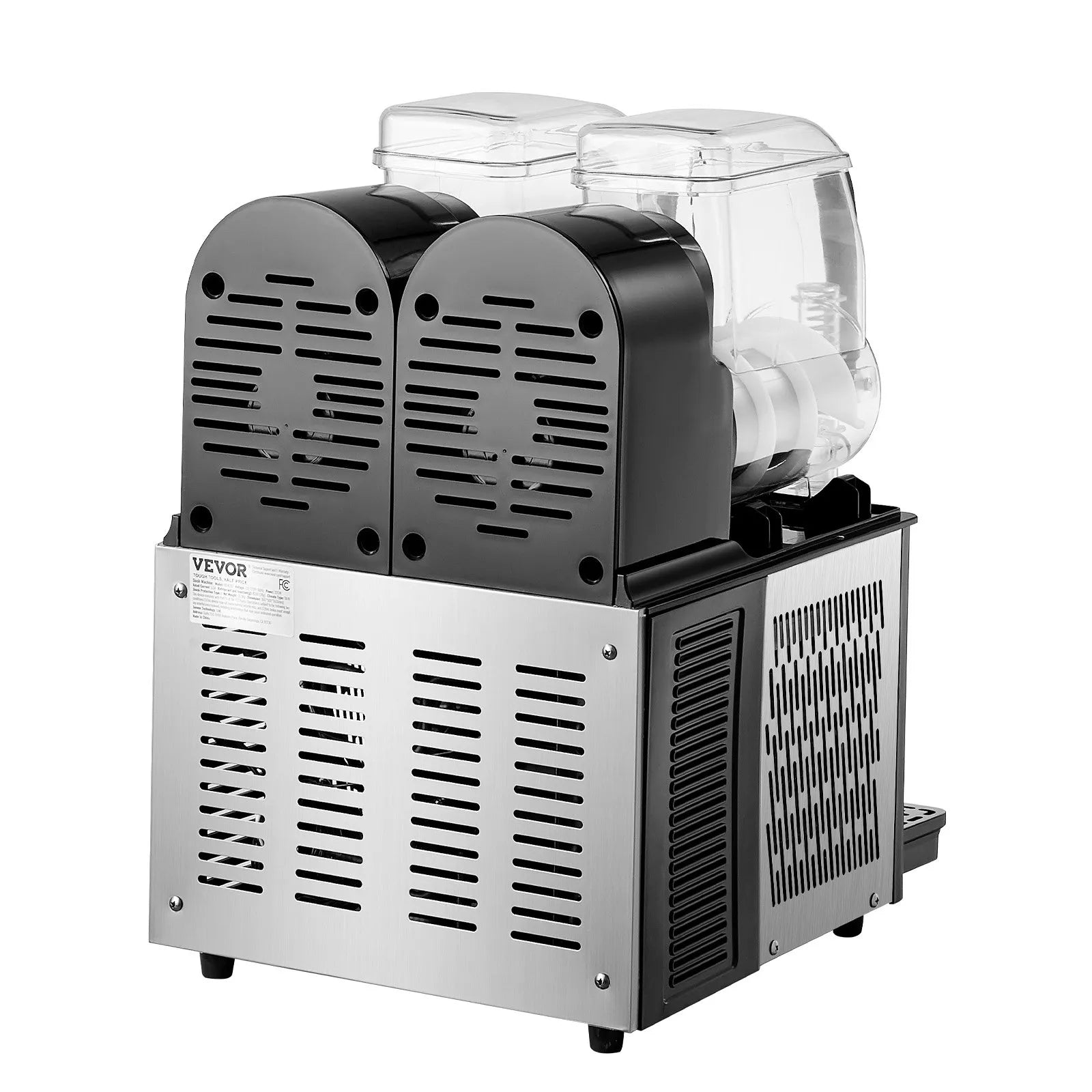 VEVOR 4Lx2 Tank Commercial Slushy Machine Margarita Smoothie Frozen Drink Maker