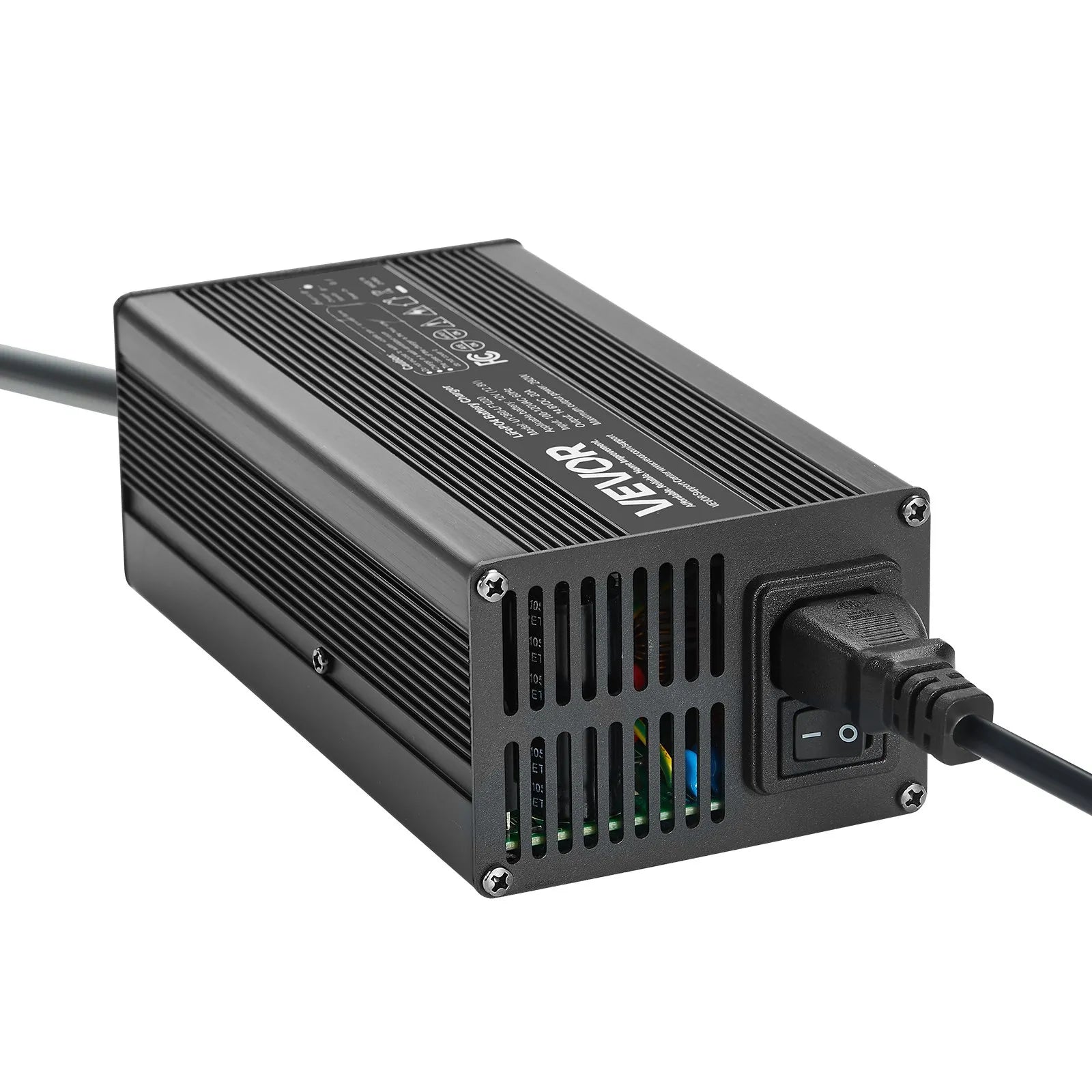 VEVOR 36V 18A Lithium Battery Charger 43.8V AC-DC LiFePO4 Smart Charger for RV