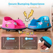 12V Electric Kids Ride on Bumper Car Battery Powered Bumping Car with Remote Control-Blue