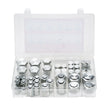 VEVOR 72 PCS ORFS O-Ring Plug and Cap Hydraulic Sealing Fittings Kit Sizes 4-16