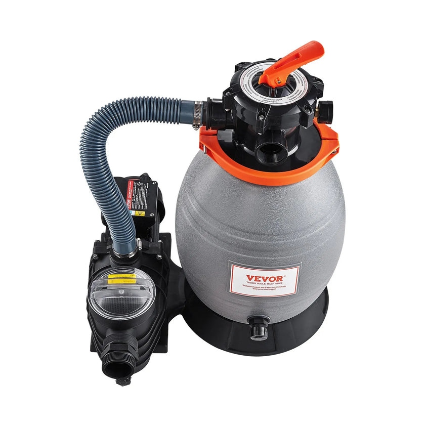 VEVOR 13 in Sand Filter Pump for Above Ground Swimming Pools 3/4 HP 3500 GPH