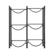 VEVOR 3 Tiers Water Jug Holder Double Row Water Bottle Rack for 6 Bottles Black