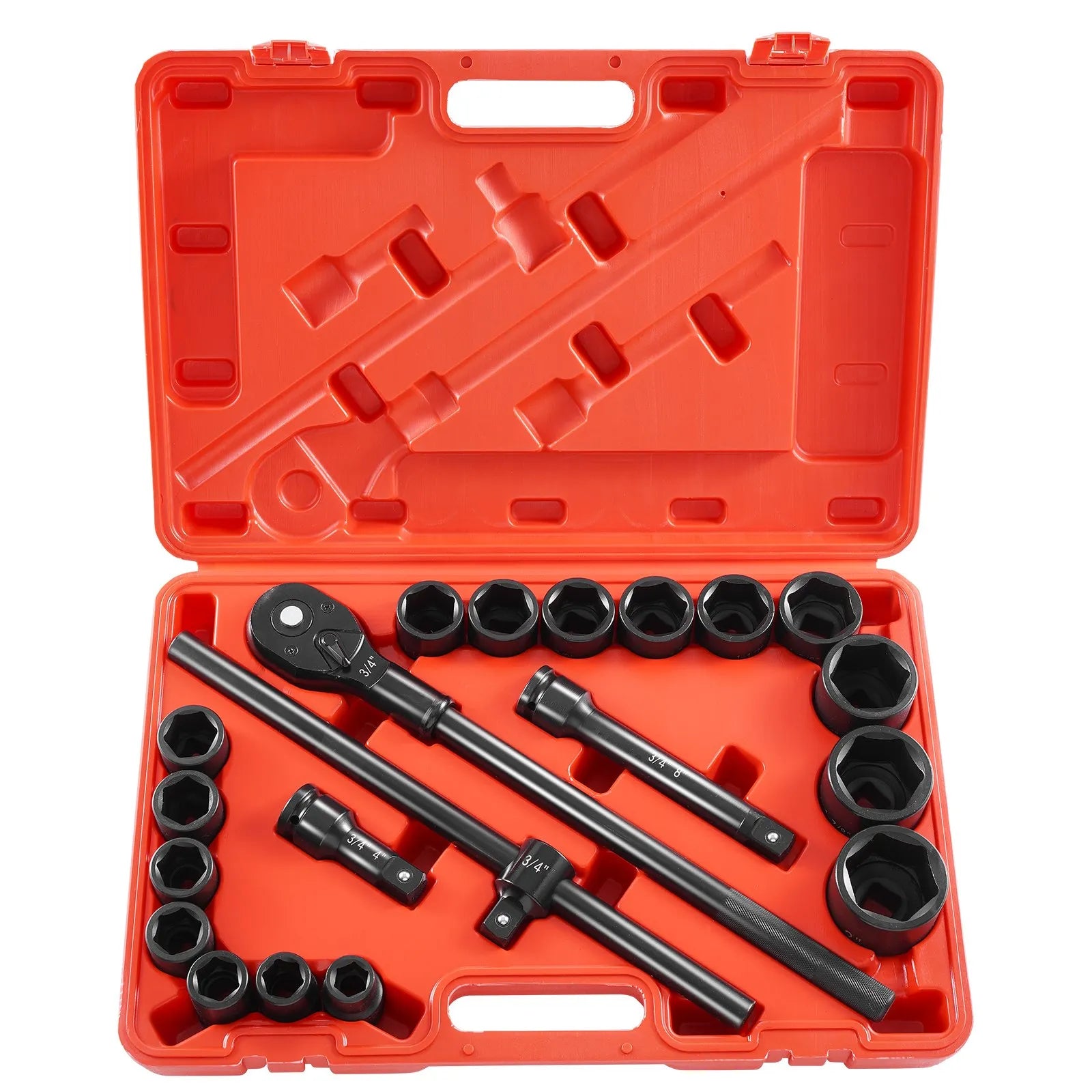 Impact Socket Set Impact Sockets 3/4 Inches 21 Piece 3/4 Inches to 2 Inches SAE