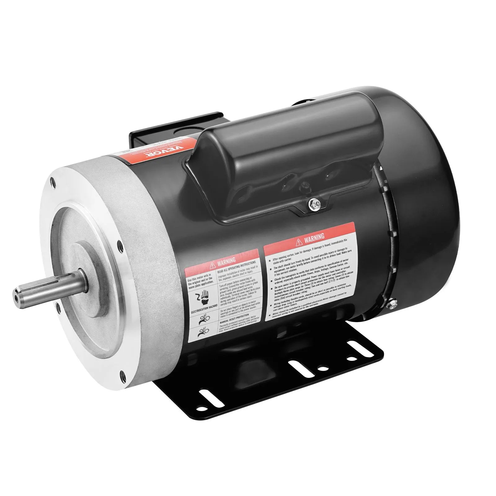 VEVOR 0.75HP Electric Motor 1725RPM AC115/230V 56C Frame 1-Phase 5/8