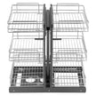 VEVOR 3 Tier Blind Corner Pull Out Organizer Chrome Kitchen Cabinet Basket