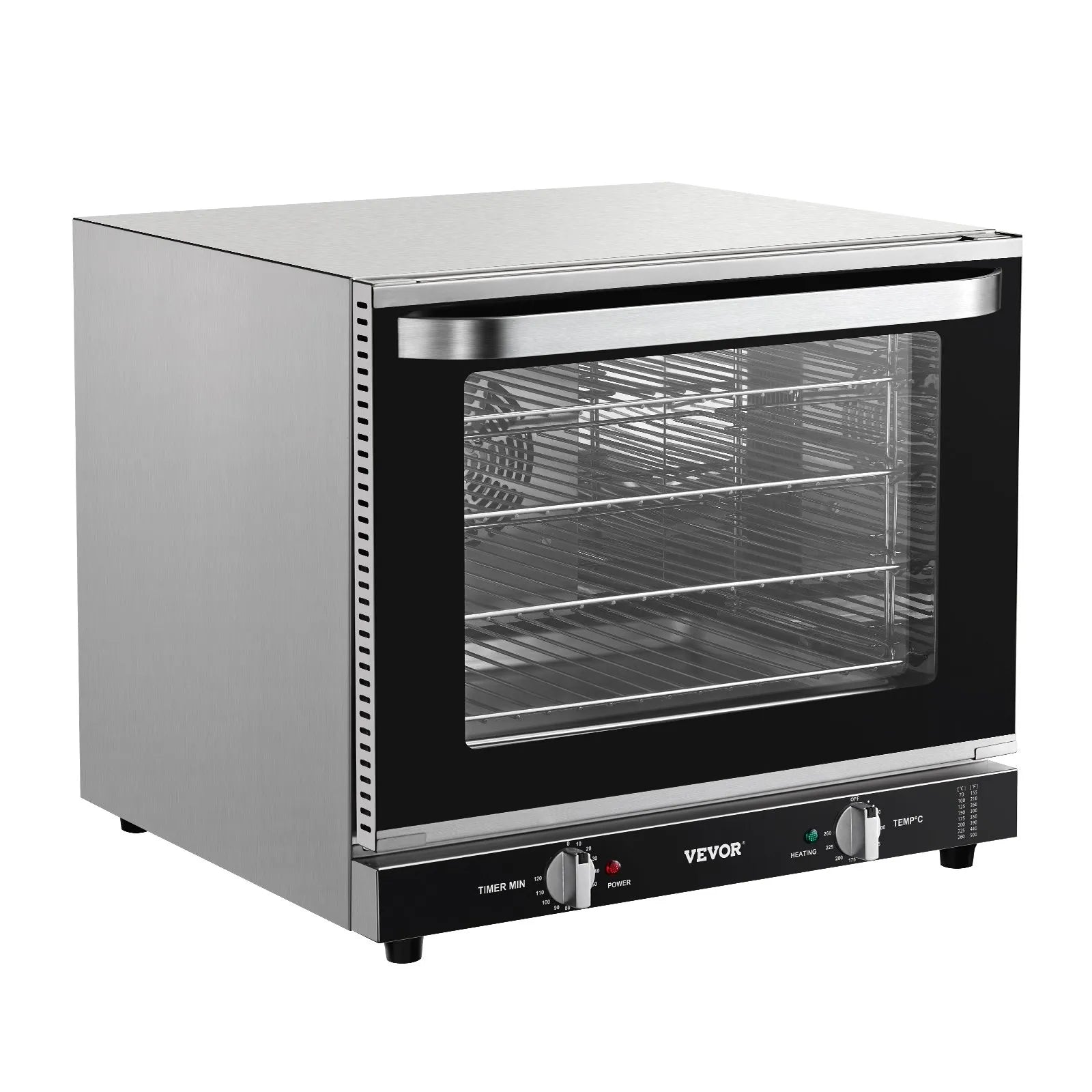 VEVOR 66L Commercial Countertop Oven 2800W Electric Toaster Oven Stainless Steel
