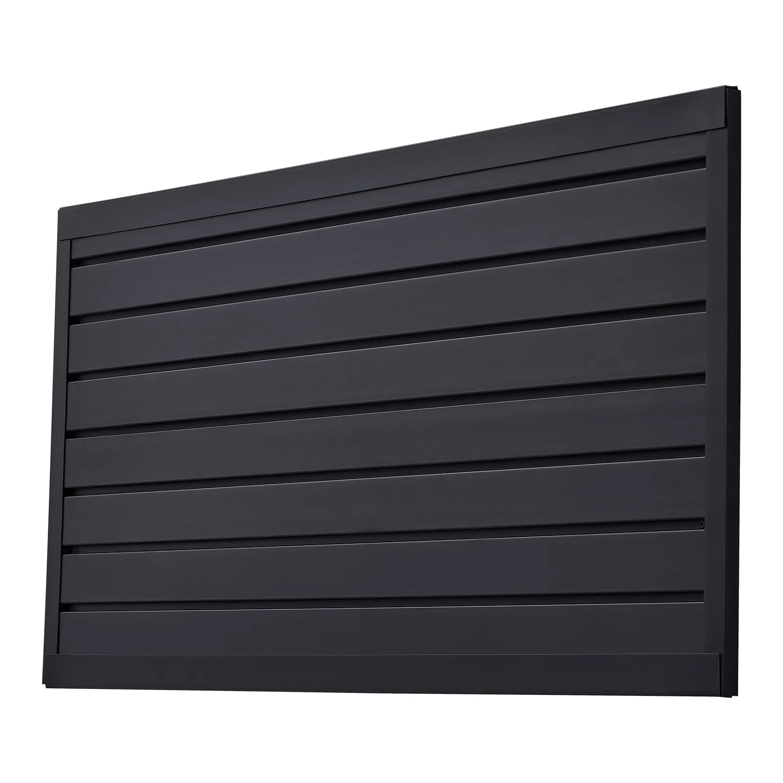 VEVOR 2 x 4 ft Slat Wall Paneling PVC Black Garage Slatwall with Modular Design