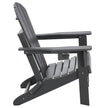 VEVOR Adirondack Chair Plastic Set of 2 All-Weather Folding Fire Pit Gray
