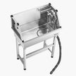 VEVOR 34 inch Dog Grooming Bath Tub Stainless Steel w Faucet for Pets