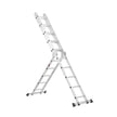 VEVOR Multi-Purpose Folding Ladder 7-in-1 5 Step 19ft Reach Height Metal