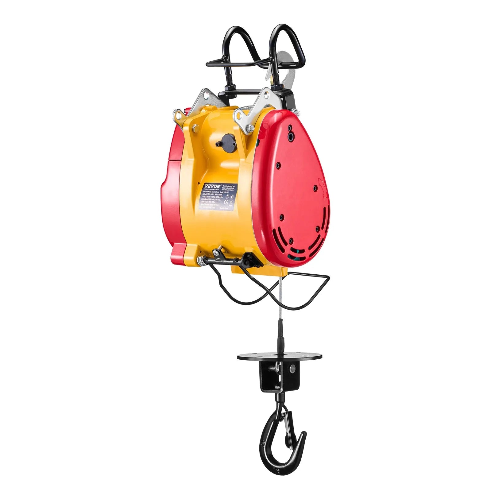 VEVOR 2-in-1 Portable Electric Hoist Winch 1100LBS Wired/Wireless Remote Control